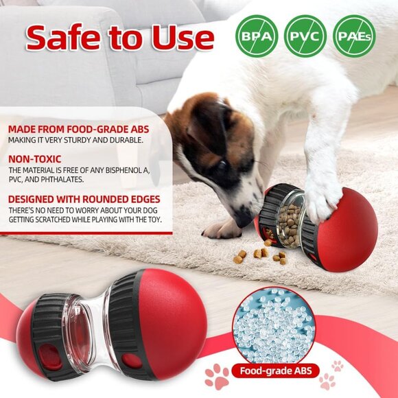 Interactive Dog Puzzle Toys, Brain Stimulation Rolling Treat Dispenser Ball & Sl - Picture 5 of 6